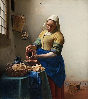 Johannes Vermeer - Dienstmagd mit Milchkrug