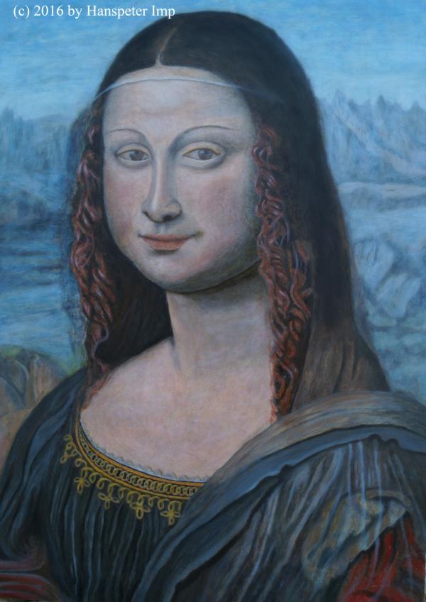 Mona Lisa gemalt 2017 von Hanspeter Imp aus Austria