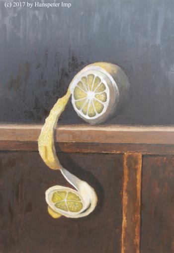 Zitrone Sillleben Tisch von Hanspeter imp